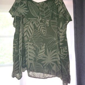 Off shoulder tank, OLD NAVY, XL, Forest Green